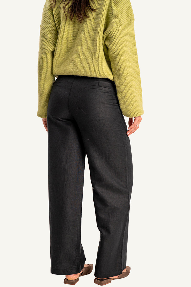 Trousers with Buckle Detail