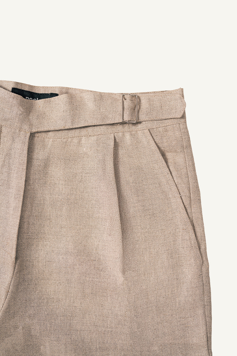 Trousers with Buckle Detail