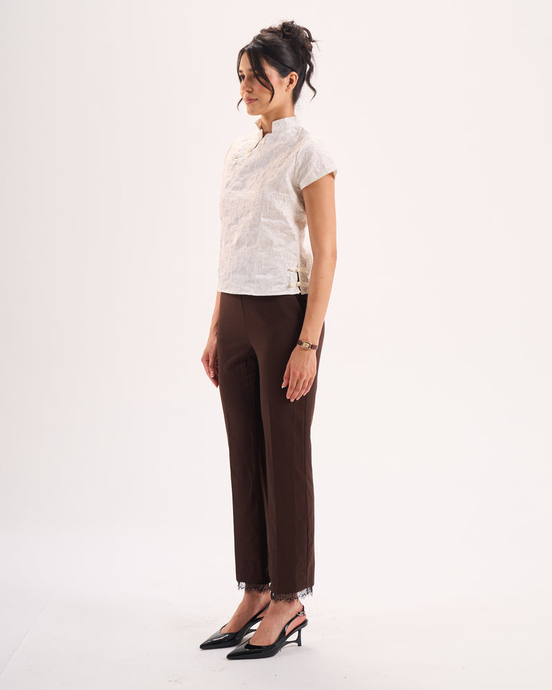 White Qipao top