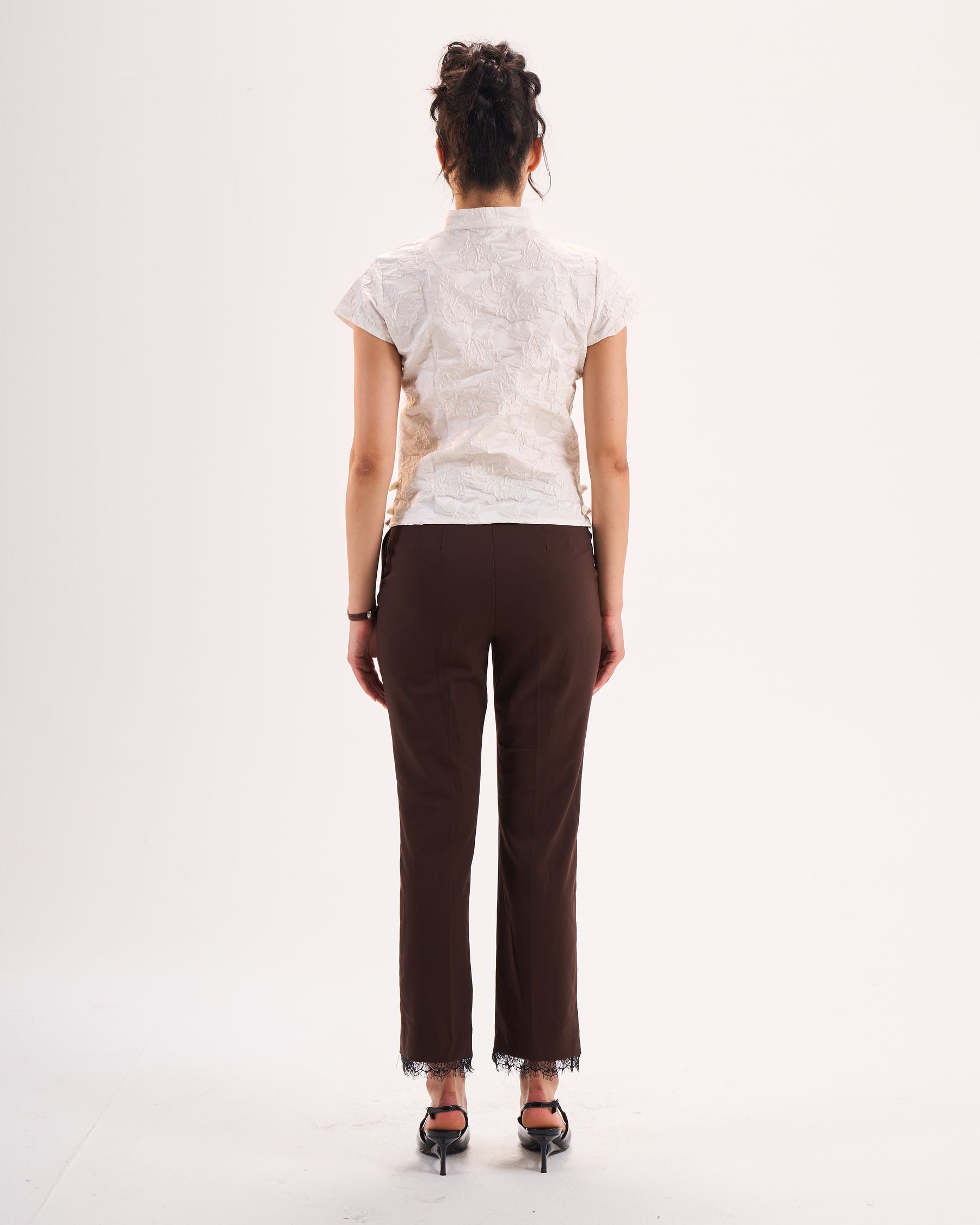 White Qipao top