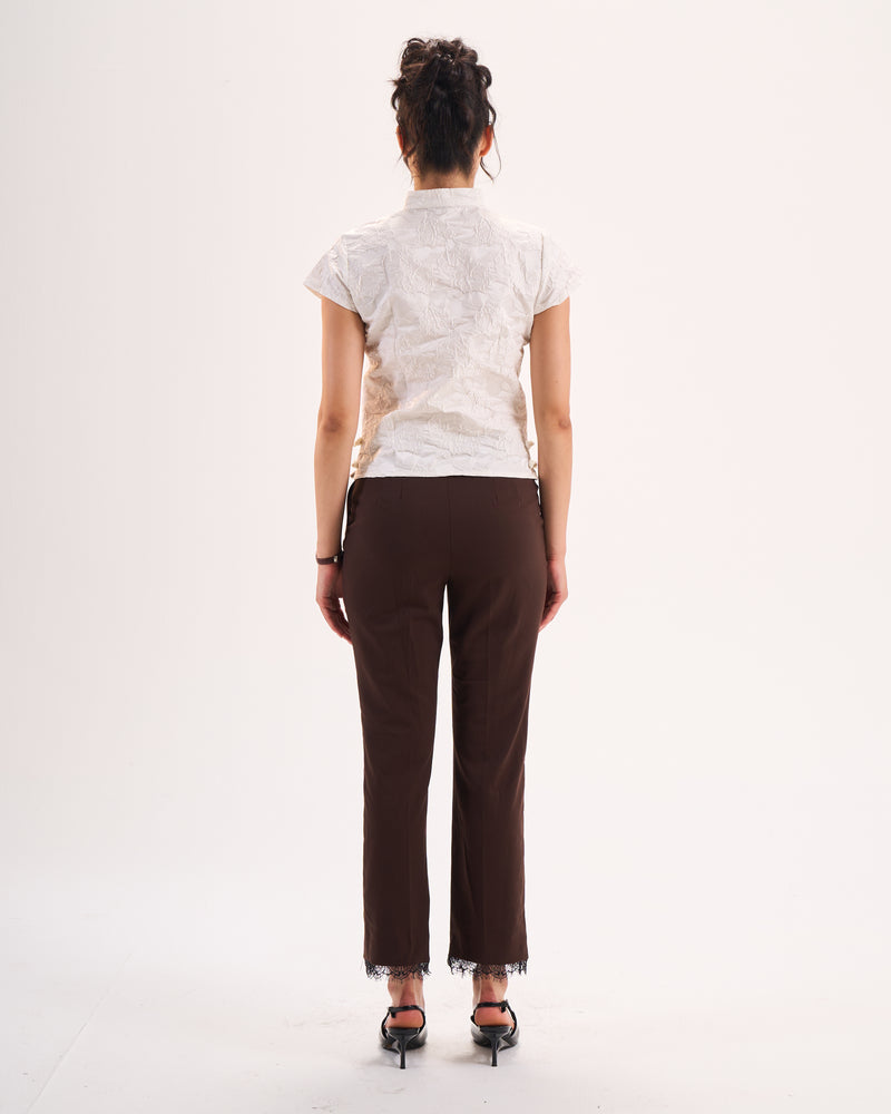 White Qipao top