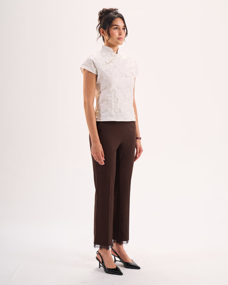 White Qipao top